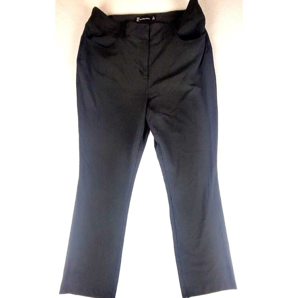 NY&C Pants Black Womens SZ 14 Stretch Bootcut